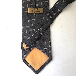 XMI Signature Italian Silk  Men's Neck Tie Handmade in US Retro 59" X 4 1/4" EUC